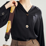 Brown Sandwiches Pattern Print Bag Strap