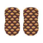 Brown Sandwiches Pattern Print Bar Stool Covers