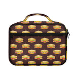 Brown Sandwiches Pattern Print Briefcase Bible Bag