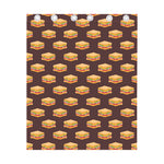 Brown Sandwiches Pattern Print Curtain