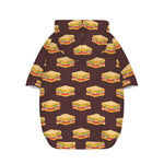 Brown Sandwiches Pattern Print Dog Zip Up Hoodie