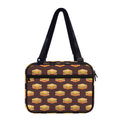 Brown Sandwiches Pattern Print Double Strap Bible Bag