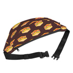 Brown Sandwiches Pattern Print Fanny Pack