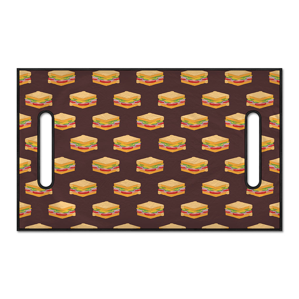 Brown Sandwiches Pattern Print Golf Cart Seat Cover