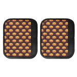 Brown Sandwiches Pattern Print Handle Covers