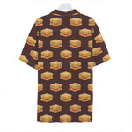 Brown Sandwiches Pattern Print Hawaiian Shirt