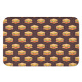 Brown Sandwiches Pattern Print Indoor Door Mat