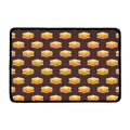 Brown Sandwiches Pattern Print Kitchen Mat