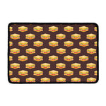 Brown Sandwiches Pattern Print Kitchen Mat