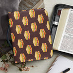 Brown Sandwiches Pattern Print Leather Bible Cover