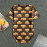 Brown Sandwiches Pattern Print Men's Bodysuit