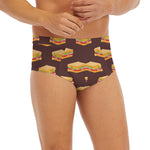 Brown Sandwiches Pattern Print Men's Briefs