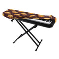 Brown Sandwiches Pattern Print Piano Keyboard Cover