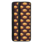 Brown Sandwiches Pattern Print Refrigerator Handle Covers