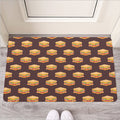 Brown Sandwiches Pattern Print Rubber Doormat