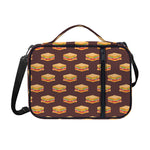 Brown Sandwiches Pattern Print Shoulder Strap Bible Bag