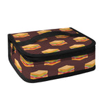 Brown Sandwiches Pattern Print Small Lunch Bag