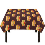 Brown Sandwiches Pattern Print Tablecloth