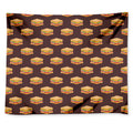 Brown Sandwiches Pattern Print Tapestry