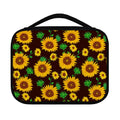 Brown Sunflower Pattern Print Classic Bible Case