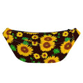 Brown Sunflower Pattern Print Fanny Pack