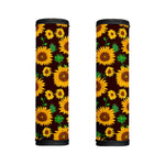 Brown Sunflower Pattern Print Handle Covers