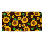 Brown Sunflower Pattern Print Towel