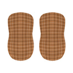 Brown Tattersall Pattern Print Bar Stool Covers