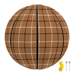 Brown Tattersall Pattern Print Basketball