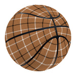 Brown Tattersall Pattern Print Basketball
