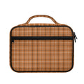 Brown Tattersall Pattern Print Briefcase Bible Bag