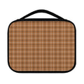 Brown Tattersall Pattern Print Classic Bible Case
