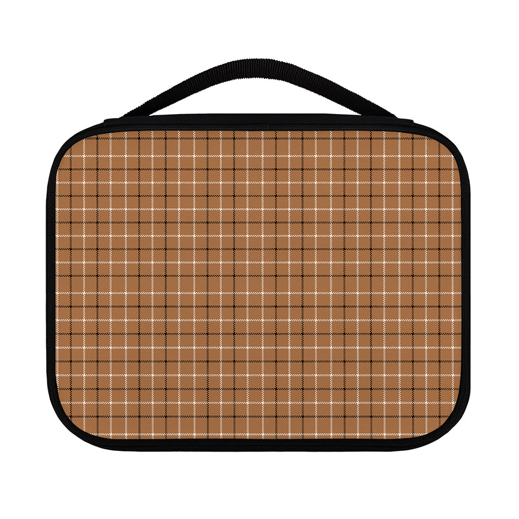 Brown Tattersall Pattern Print Classic Bible Case