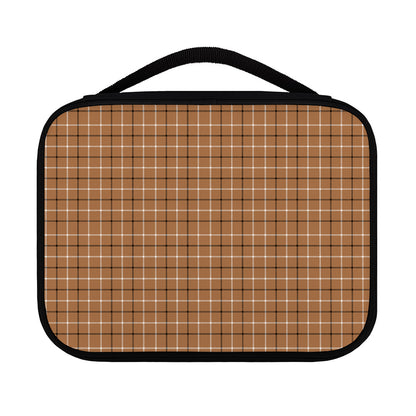 Brown Tattersall Pattern Print Classic Bible Case
