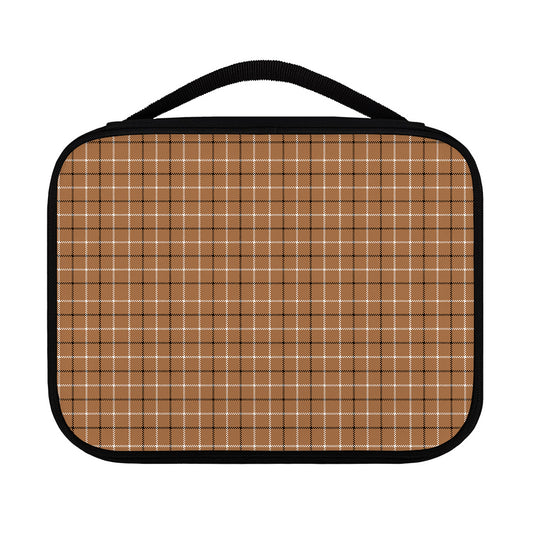 Brown Tattersall Pattern Print Classic Bible Case
