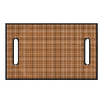 Brown Tattersall Pattern Print Golf Cart Seat Cover