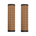 Brown Tattersall Pattern Print Handle Covers