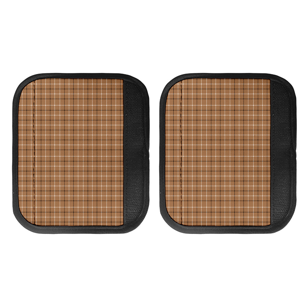 Brown Tattersall Pattern Print Handle Covers