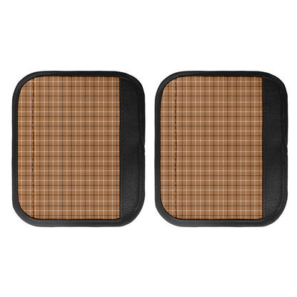 Brown Tattersall Pattern Print Handle Covers