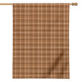 Brown Tattersall Pattern Print House Flag