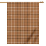 Brown Tattersall Pattern Print House Flag