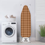 Brown Tattersall Pattern Print Ironing Board Cover