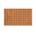 Brown Tattersall Pattern Print Polyester Flag
