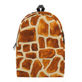 Brown Watercolor Giraffe Pattern Print School Backpack