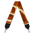 Brown Watercolor Giraffe Pattern Print Bag Strap