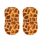 Brown Watercolor Giraffe Pattern Print Bar Stool Covers