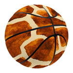 Brown Watercolor Giraffe Pattern Print Basketball