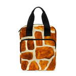 Brown Watercolor Giraffe Pattern Print Bible Tote Bag