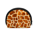 Brown Watercolor Giraffe Pattern Print Coin Purse