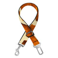 Brown Watercolor Giraffe Pattern Print Dog Seat Belt